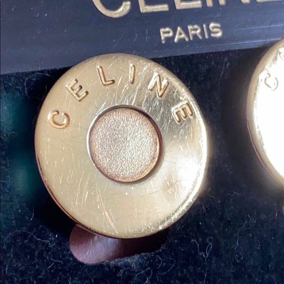 🖤CELINE💕925💕RARE VINTAGE CLIP ON EARRINGS - Picture 3 of 12